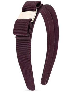 Ferragamo Vara Bow Headband - Paars