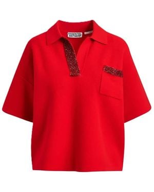 Essentiel Antwerp Gebreide Polo - Rood