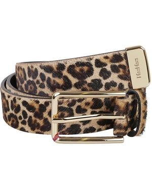 Max Mara Accessoires ,Bruin ,Leer Mstometto Riem