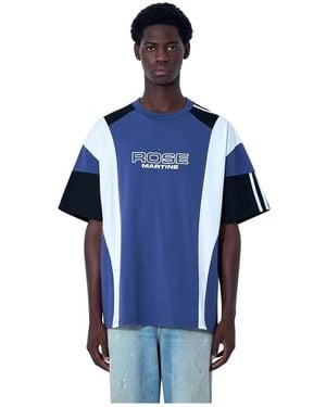 Martine Rose Graphic Panel T-Shirt - Blau