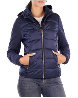 Yes-Zee Korte Gewatteerde Jas - Blauw