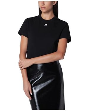 Courreges Ac T-Shirt - Zwart