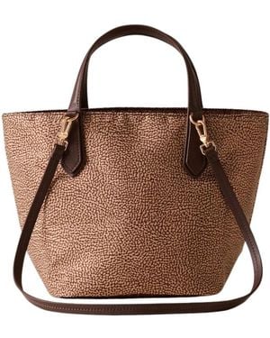 Borbonese B-Escape Kleine Shopper - Bruin