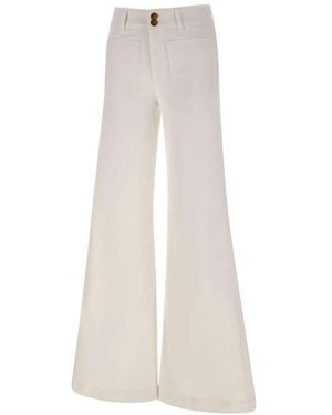 The Seafarer Wide Trousers - Blanc