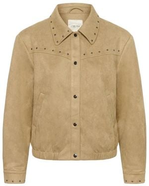 Cream Bomber Jackets - Neutre
