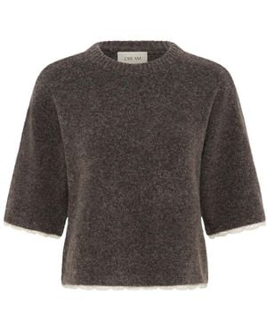 Cream Truien & Vesten ,Bruin ,Wol Crkibana Gebreide Pullover - Grijs