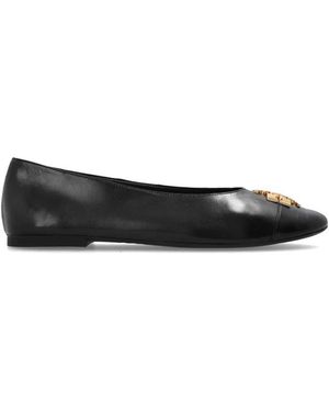 Tory Burch Schoenen ,Zwart ,Leer Charlie Ballet