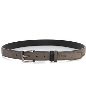 Hogan Accessoires ,Bruin ,Leer Leren Riem - Zwart