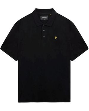 Lyle & Scott Tijdloos Katoenen Poloshirt - Zwart