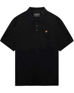 Lyle & Scott Zeitloses Baumwoll-Poloshirt - Schwarz