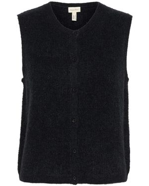 Part Two Dunkelblaues Strickpullover - Schwarz