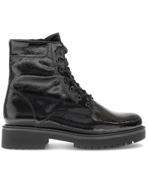 Gabor Veterboots Schnürstiefel - Schwarz
