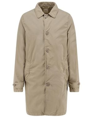 Aspesi Single-Breasted Coats - Natural