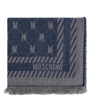 Moschino Monogram Scarf - Blau
