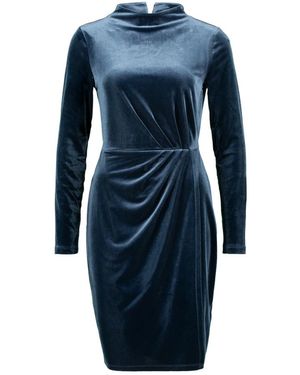 Zero Kleedjes ,Blauw ,Overhemdjurken