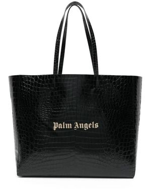 Palm Angels Shopping Bags - Black