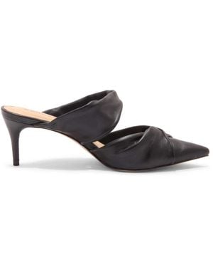 Carrano Heeled Mules - Black