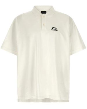 Balenciaga Polo Shirts - Blanco