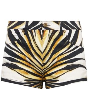Roberto Cavalli Denim Shorts - Geel