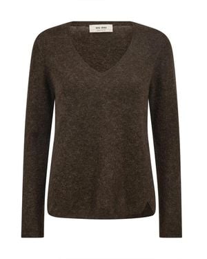 Mos Mosh V-Neck Knitwear - Marrón