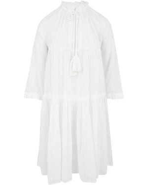 Douuod Woman Shirt Dresses - White