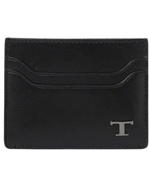 Tod's Schwarzer Lederkartenhalter Minimalistisches Design