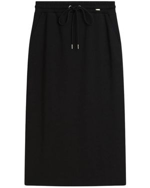 Cinque Gonna midi femminile con spacchi corti - Nero
