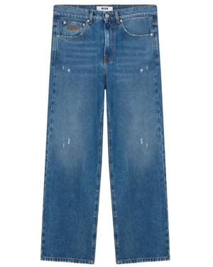 MSGM Wide Jeans - Blue