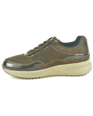 Waldläufer Schoenen ,Veelkleurig ,Bruin Combi Runner N.+Tiret Dz - Groen