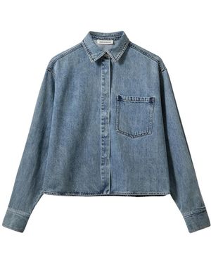 Sofie Schnoor Overhemden ,Blauw ,Denim Denim Shirts