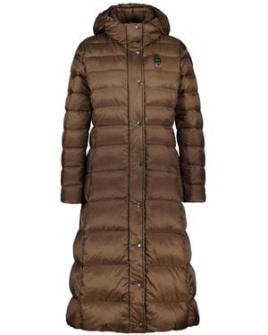 Blauer Jassen ,Bruin ,Leer Donsjack Anita