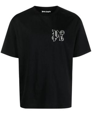Palm Angels T-Shirts - Black