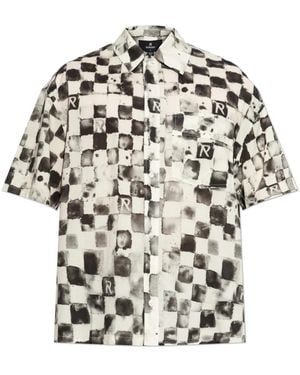 Represent Checkerboard Short Sleeve Shirt - Naturel