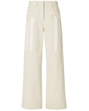 Fendi Wide Trousers - Blanco