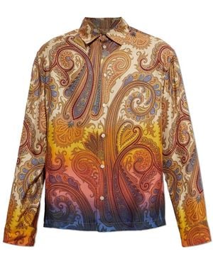 Etro Zijden Blouse Met Lange Mouwen - Meerkleurig