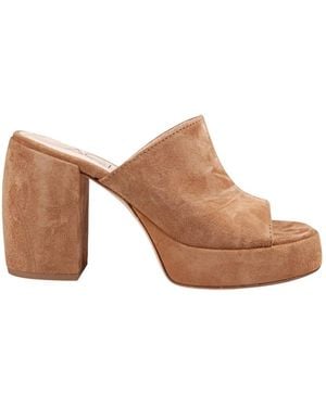 Agl Attilio Giusti Leombruni Heeled Mules - Brown