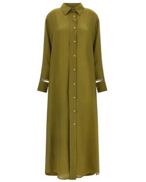 Jejia Kleedjes ,Groen ,Antoine Shirt Maxi Jurk