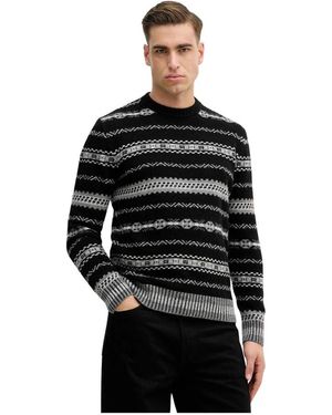 Benetton Rundhals-Strickware - Schwarz