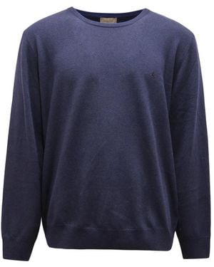 Brooksfield Round-Neck Knitwear - Blue