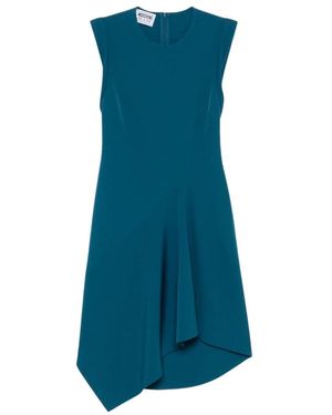 Moschino Kleedjes ,Blauw ,Asymmetrische Zoom Jurk