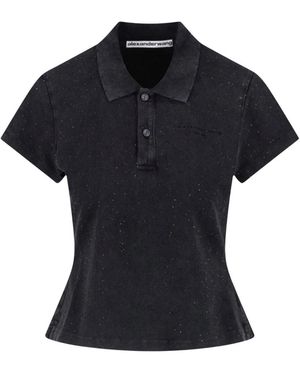 Alexander Wang Polo Shirts - Black