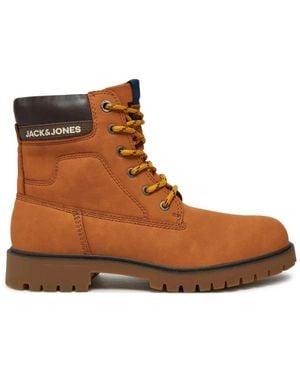 Jack & Jones Lace-Up Boots - Marrón