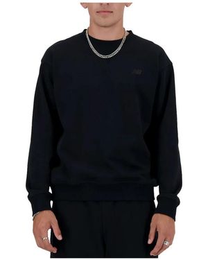 New Balance Athletics French Terry Crew - Zwart