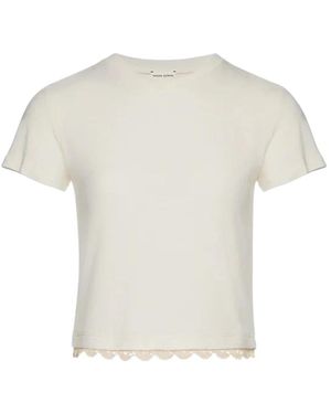 Magda Butrym Tops ,Katoen T-Shirt Met Ronde Hals - Wit