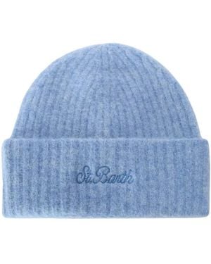 MC2 Saint Barth Accessoires ,Groen ,Wengen Beanie - Blauw