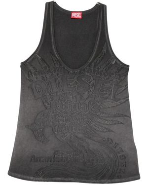 DIESEL Sleeveless Tops - Gris