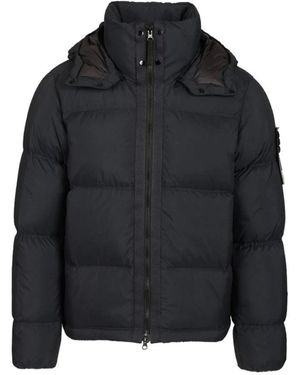 Stone Island Down Jackets - Negro