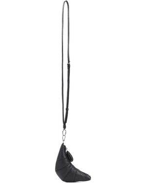 Lemaire Tassen ,Zwart ,Katoen Crossbody Croissant Portemonnee