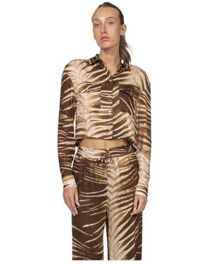 Just Cavalli Camicia Crop 751 - Metallic