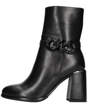 Exe' Heeled Boots - Schwarz